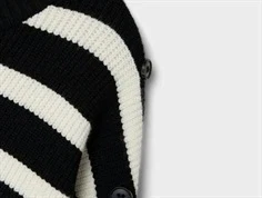 Name It strikkjole sort med striber